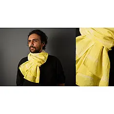 64 Square ♢ Clamp Dyed Cotton Stole ♢ 9