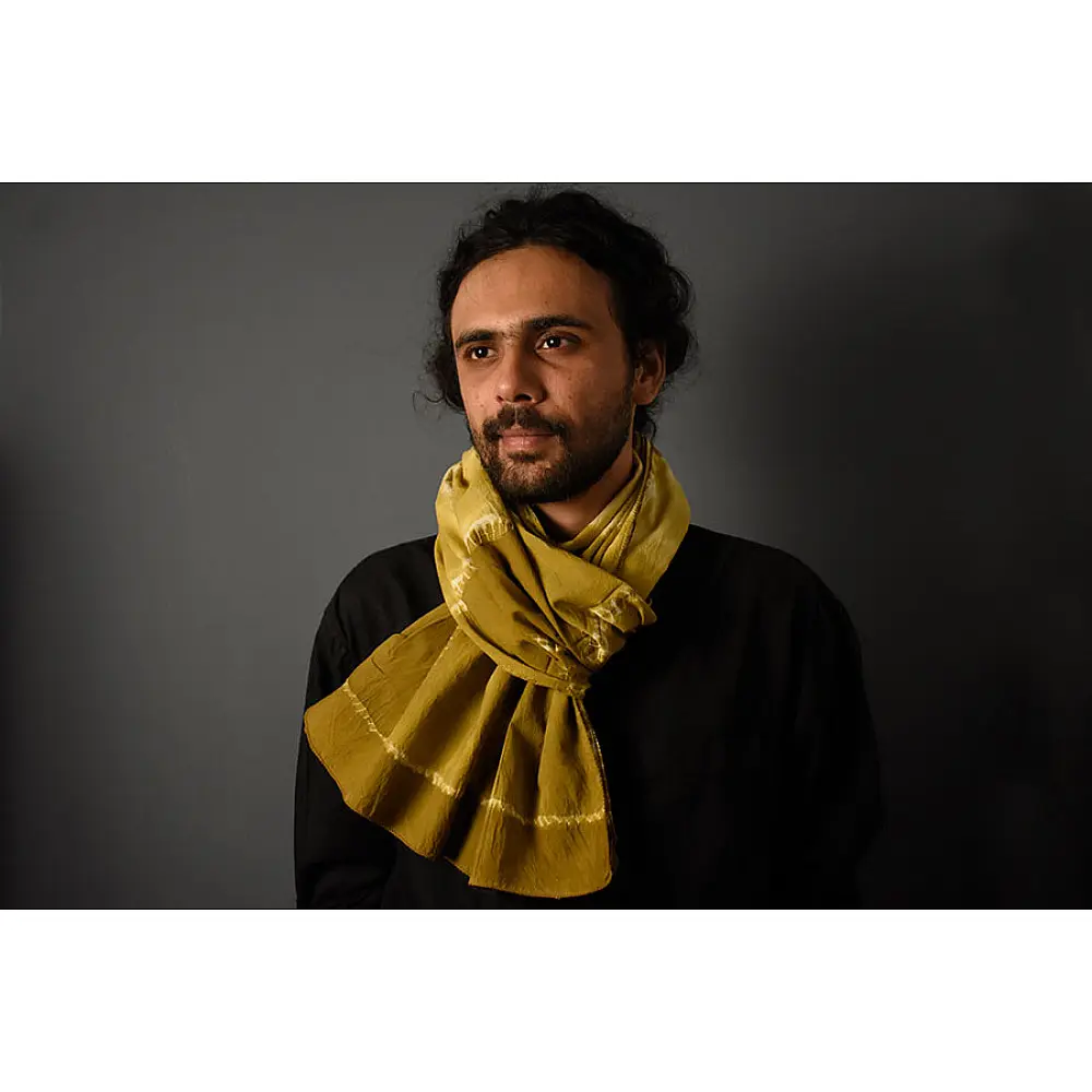 64 Square ♢ Clamp Dyed Cotton Stole ♢ 8