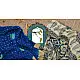 शिशिर ❀ Gajji Silk Ajrakh Bandhani Saree ❀ C