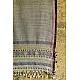 Handwoven kala cotton bhujodi weaving stoles from kutch