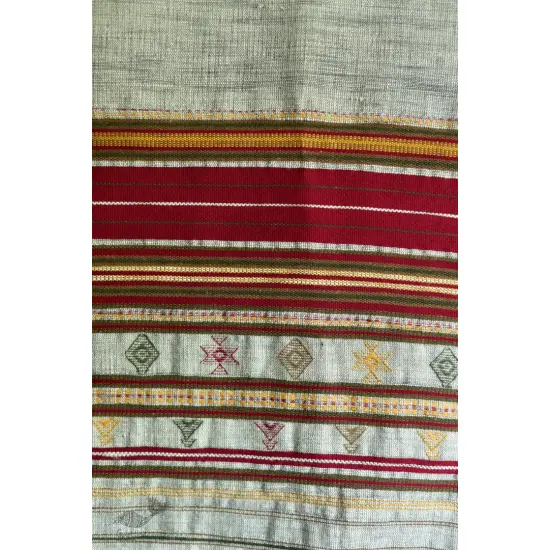 Handwoven kala cotton bhujodi weaving stoles from kutch