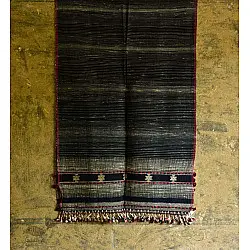 Beyond The Basics ✜ Handwoven Bhujodi Cotton & Tussar Silk Stole ✜ 19A