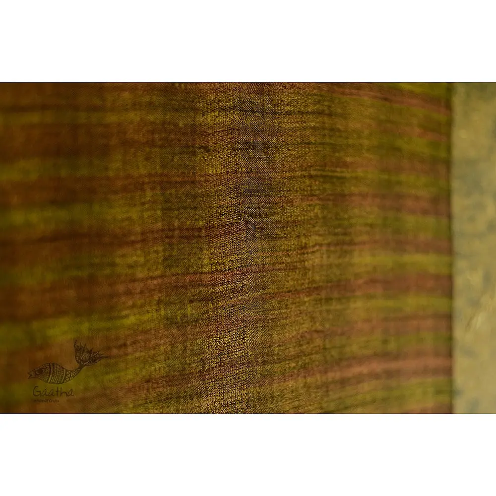Handwoven Cotton & tussar silk bhujodi weaving stoles from kutch