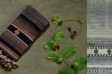 Beyond The Basics ✜ Handwoven Bhujodi Cotton & Tussar Silk Stole (Three Options) ✜ 20C
