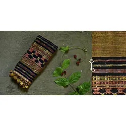 Beyond The Basics ✜ Handwoven Bhujodi Cotton & Tussar Silk Stole ✜ 25