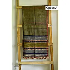 Breezy Mangroves ❧ Handwoven Bhujodi Cotton Tussar Silk Dupatta (Two Options) ☙ 14AB