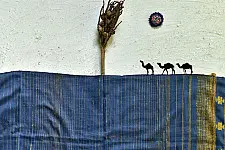 Breezy Mangroves ❧ Handwoven Bhujodi Cotton Tussar Silk Dupatta (Three Options) ☙ 8