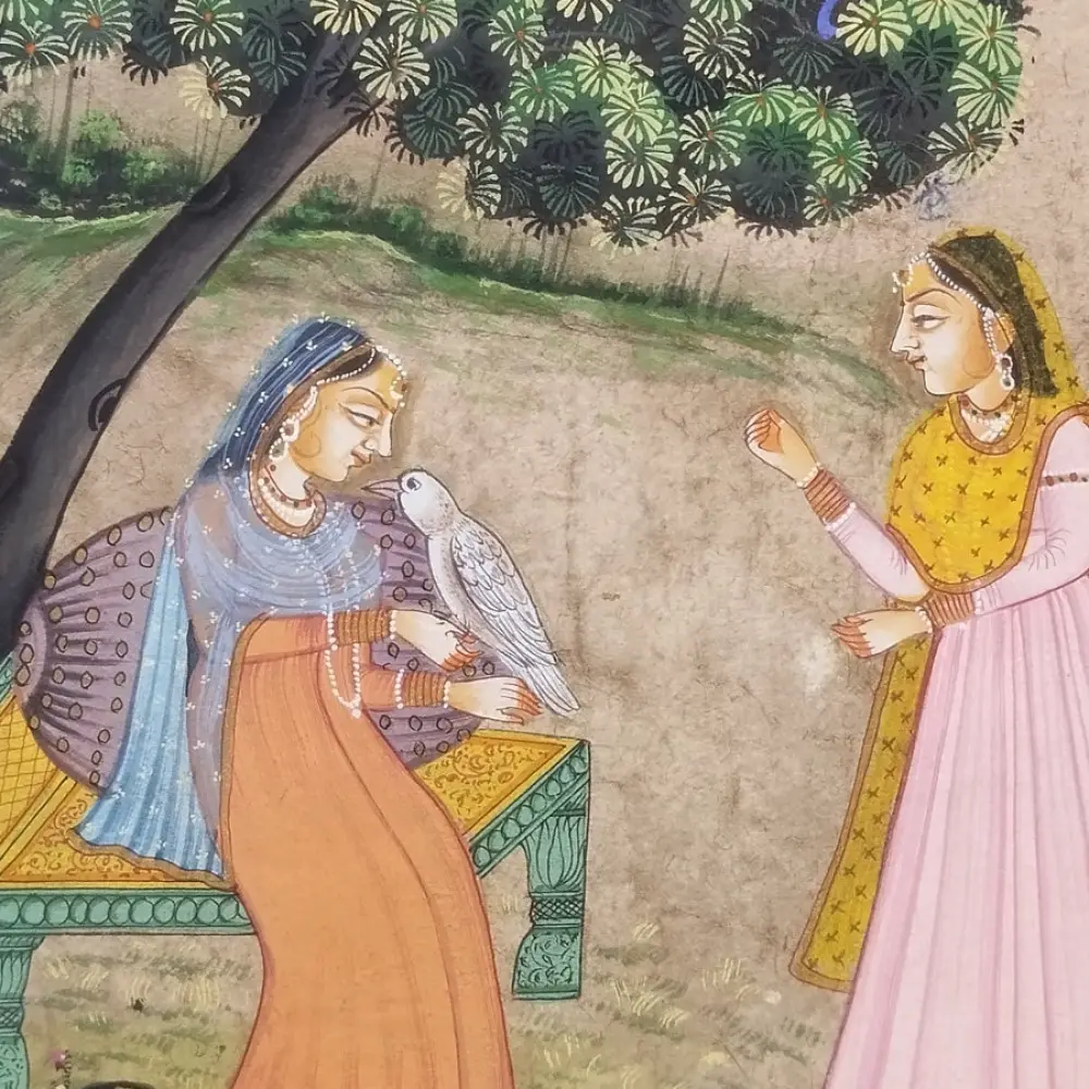 shop Miniature Painting - Sakhi