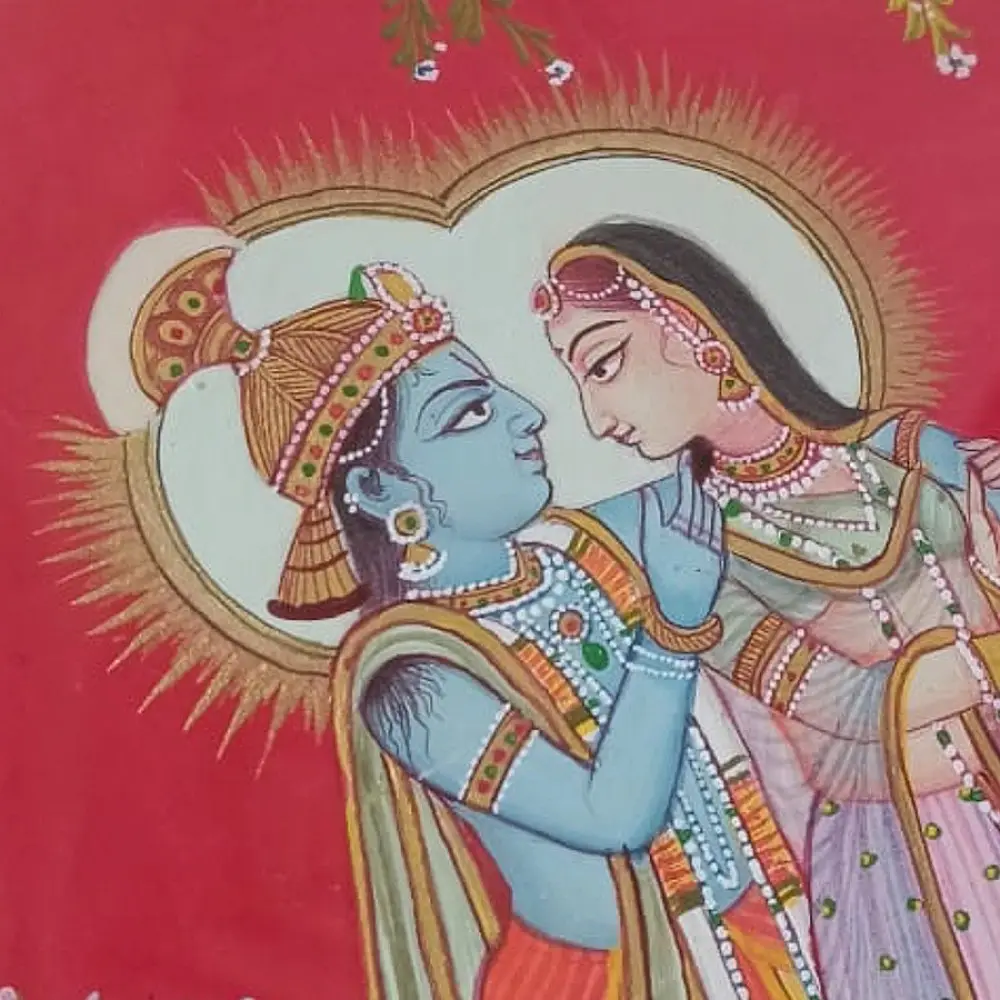 shop Miniature Painting - Radhika Raman