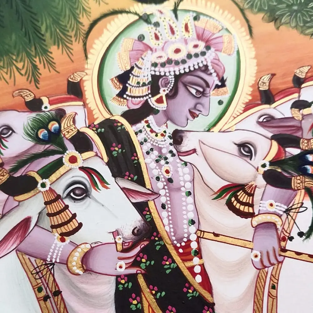 shop Miniature Painting - Nand Gopal