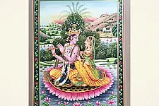 Miniature Painting | Radha Madhav