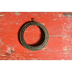 Brassware | Bell Metal ~ Handmade brass Photo Frame - Round