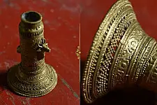 Brassware | Brass Handmade Table Top / Candle Stand