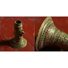 Brassware | Brass Handmade Table Top / Candle Stand