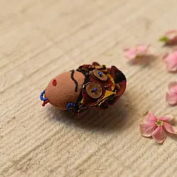 Wearable Art Pieces ✶ Handmade Frida Kahlo Brooch (Two Color Option)