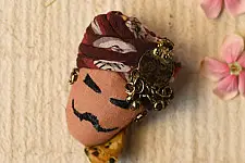 Wearable Art Pieces ✶ Handcrafted Brooch Pin - Maldhari Man Brooch