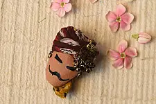 Wearable Art Pieces ✶ Handcrafted Brooch Pin - Maldhari Man Brooch