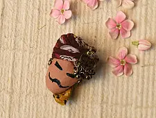 Wearable Art Pieces ✶ Handcrafted Brooch Pin - Maldhari Man Brooch