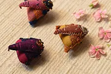 Wearable Art Pieces ✶ Handcrafted Brooch Pin - Gajah ( Single Piece ) - Three Color Options
