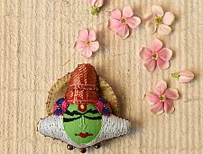 Wearable Art Pieces ✶ Handcrafted Brooch Pin - Kathakali