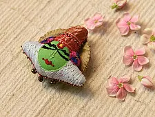 Wearable Art Pieces ✶ Handcrafted Brooch Pin - Kathakali