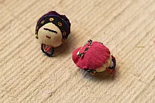 Wearable Art Pieces ✶ Handcrafted Brooch Pin - Frida Kahlo Mini (Single Piece & Two Color Options)