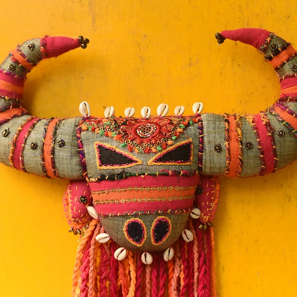 Shop Handcrafted Hanging - Bos Taurus, The Bull Wall Piece