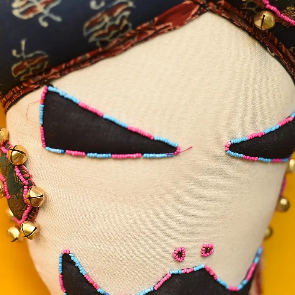 Shop Handcrafted Space Accessories - Maldhari Man Cushion