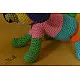shop handmade Crochet toy -  Jazz colourful dog 