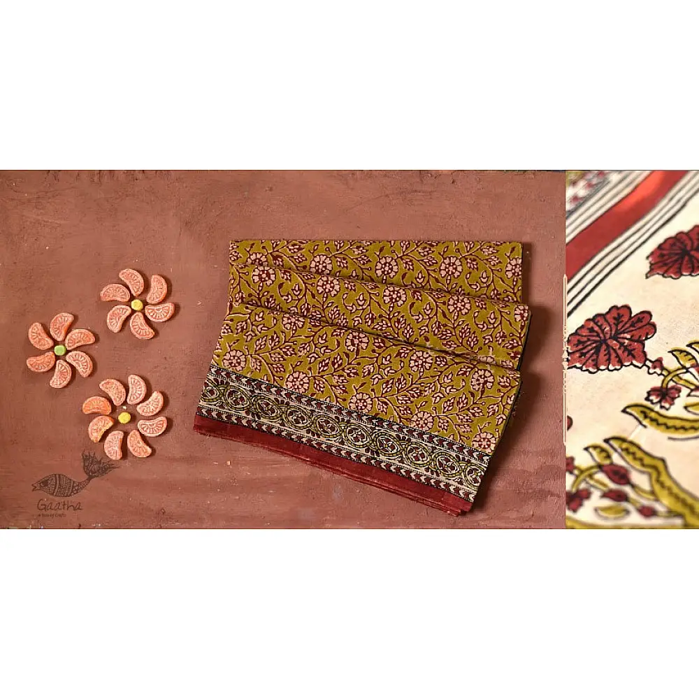 Eshana | Gaamthi Print . Natural Color . Saree |  13