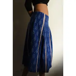 Ikat Handloom Cotton Designer Skirt