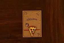 Rakhi ~ Pizza - Reusable as Fridge Magnet