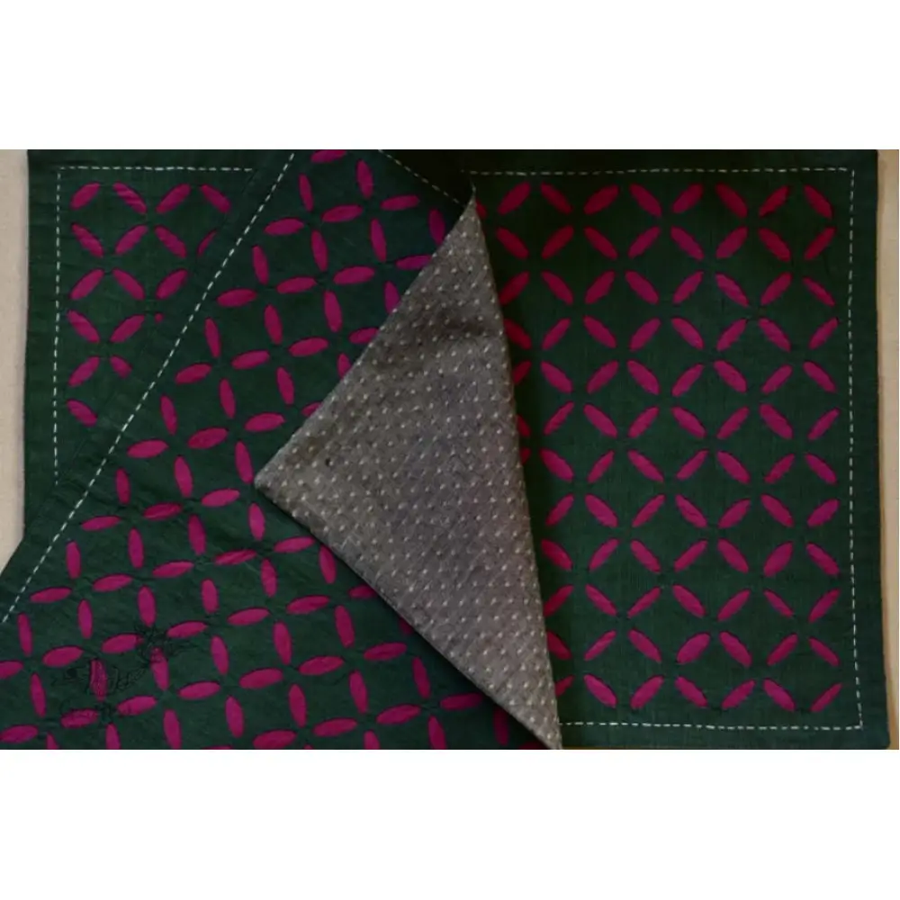 Firki ✠ Applique Cotton Placemat (Set of 4) ✠ 1