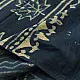 Exclusive Block Printed Cotton Dabu ~ Indigo Saree