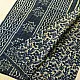 Exclusive Block Printed Cotton Dabu ~ Indigo Saree