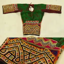 Treasure Trove | Kutchi Old Embroidered - Rabari Blouse - A