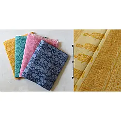 Eshana ~ Gaamthi Print . Cotton Saree ( Four Color Options ) - A