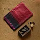 shop Pure Tussar Silk Maroom Saree With Black Border