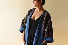 Kimono | Reversible Ajrakh & Denim Jacket