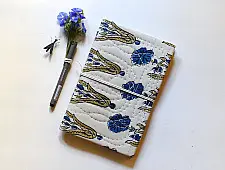 Ajrakh Pothi Diary  ( 9 X 6 in ) ☙ A