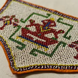 Prachin . प्राचीन | Bead Work ~ Old Hanging Ganesh Chakda