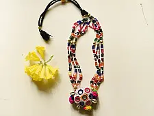 Folk Love ~ Banjara Bead Long Necklace - B