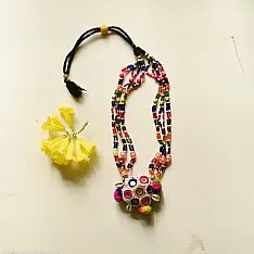 Folk Love ~ Banjara Bead Long Necklace - B