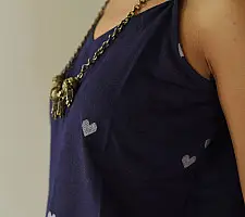 Itr . Handloom Jamdani cotton Top | Blue