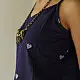 buy Handloom Jamdani Sleeveless Blue Top 