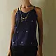 buy Handloom Jamdani Sleeveless Blue Top 