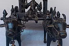 Antiquities from Khajuraho |Brass ~ Cart