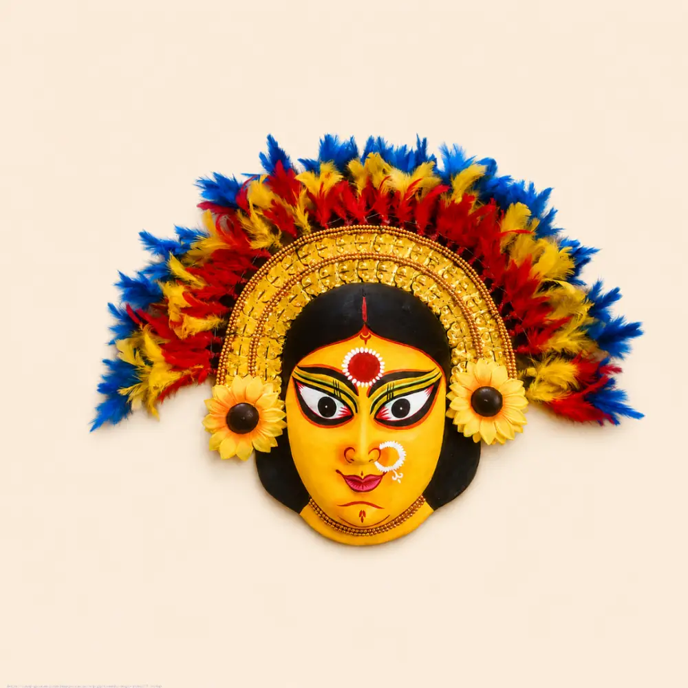 shop Handmade Paper Mache Chhau Mask - Maa Durga