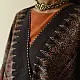 reversible ajrakh hand block printed kimono jacket black base madder red interlocking floral jaal block print solid black reverse sustainable luxury outerwear artisanal jacket