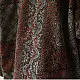 reversible ajrakh hand block printed kimono jacket black base madder red interlocking floral jaal block print solid black reverse sustainable luxury outerwear artisanal jacket